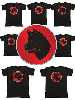 £10.99 • Buy Mens Dog ORGANIC Cotton T-Shirt Retro Thundercats Cartoon Style *CHOOSE BREED* 