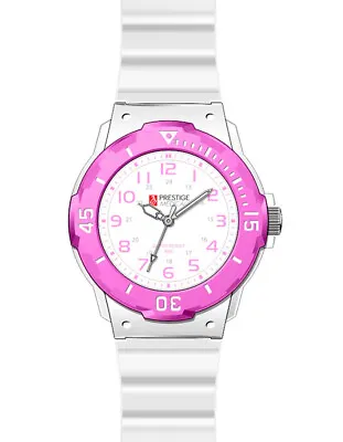 Prestige Medical Two-Tone Sport Watch Hot Pink & White Model:1731 Free Shipping • $23.99