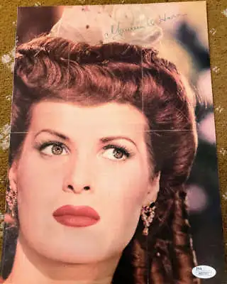 Maureen O`hara Jsa Coa Hand Signed 10x13 Vintage 40`s Photo Autograph Authentic • $149