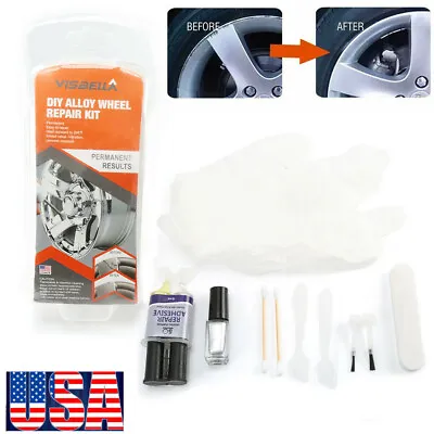 $9.49 • Buy DIY Car Alloy Wheel Repair Adhesive Kit Auto Rim Dent Scratch Rim Surface Damage