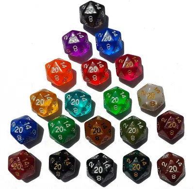 The 20/20 Dice Pack | Twenty 20-Sided Dice • $12.99