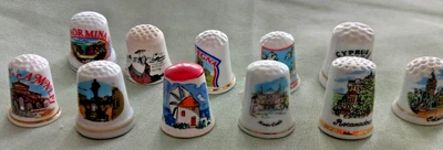 £12.99 • Buy Vintage Thimble Collection - Set Of 9 - Cyprus France Italy - Souvenir