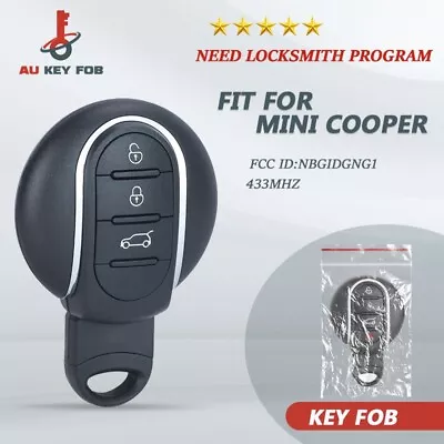 Replcement For Mini Cooper 2015 2016 2017 2018 2019 Remote Key Fob 433MHz Car • $27.54