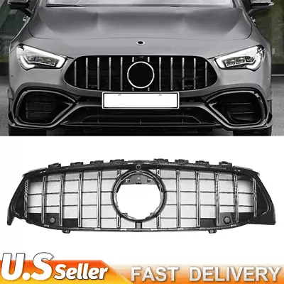 Silver GT R Front Grille For Mercedes C118 W118 CLA250 CLA200 CLA45AMG 2020-2023 • $72.76