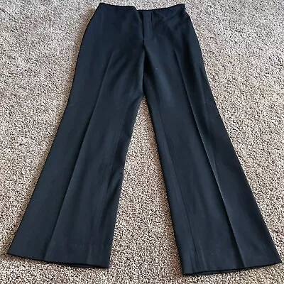 Vertigo Paris Black Dress Pants Size M ~ Vintage Y2k High Rise French Business • $15.99