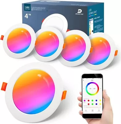 LED RGB Downlights Smart Spot Lights For Ceiling Colour Changing 10W • £29.95