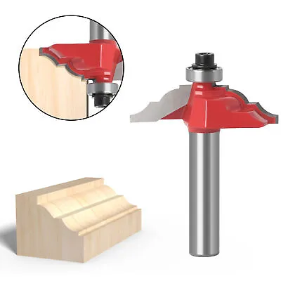 Miter Router Bit Sharp Edge High Precision 8mm Round Shank Joint Router Bit • $8.85