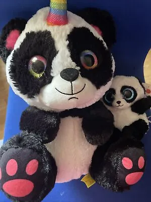 Panda Fairy Unicorn Pandacorn Cuddly Toy Plush 9   Excellent Condition • £6.50