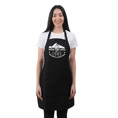 40th Birthday Presents For Women Ladies Gifts Her Funny Apron Over The Hill 1981 • £11.97