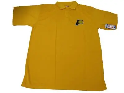 New Indiana Pacers Mens Big & Tall Sizes Majestic Yellow Polo Shirt • $13.59