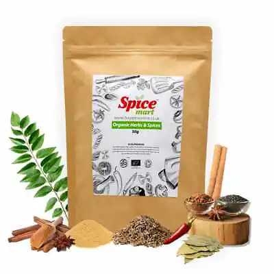 50g | Organic Whole Spices | Ground Spices | Herbs | Seeds | Chilli | Superfoods • £4.99