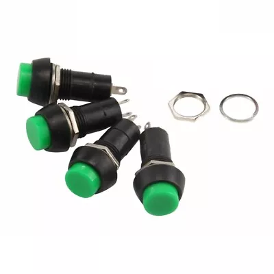 10x Green Push Button Momentary Reset Switch 12V Car Horn 1.5A 125V/3A 250V AC2 • $7.95