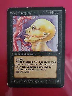 Mtg 4i - Sengir Vampire - Alpha - Excellent - Magic The Gathering • $400