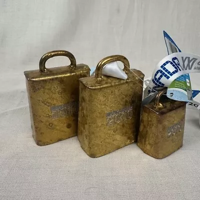 THREE 2010 Vancouver Olympics Skiing Cowbells - $115 Retail • $30