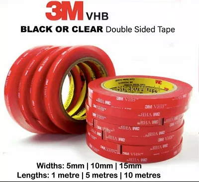 Genuine 3M™ VHB™ Car Vehicle Double Sided Acrylic Adhesive Mounting Tape • £3.75