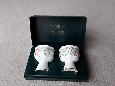 Minton Haddon Hall Candle Holders With Box. • £5