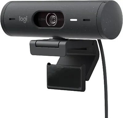 Logitech Brio 500 Full HD 4MP Webcam 1920 X 1080 HDR & Privacy Cover - Graphite • $58.99