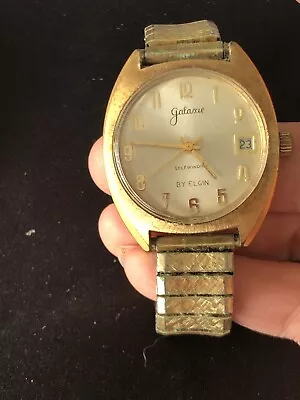 Vintage Galaxie By Elgin SELF WINDING Wrist Watch. • $9.99