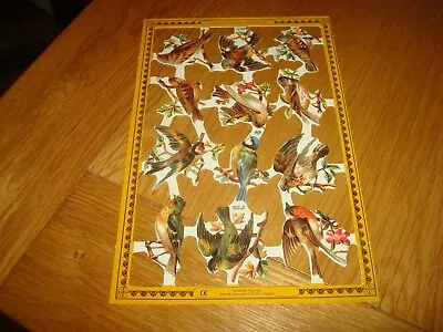 New 4 A4 Sheets Of Birds A109 Mamelok Scraps For Card Making Scrap Booking Etc • £4