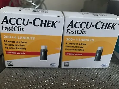 2 X Accu-Chek FastClix Lancet - Pack Of 204 • £14