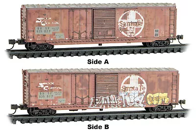 Micro-Trains MTL N-Scale 50' Combo-Door Box Car BNSF Family Tree/ex-ATSF #935027 • $26.59