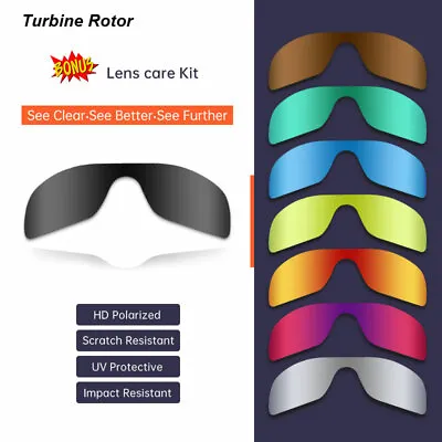 $16.95 • Buy Oakley Turbine Rotor 9307 Polarized Replacement Lenses Sports Premium Sunglasses