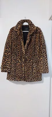 Zara Faux Fur Jacket (Size Small But Oversized) • $50