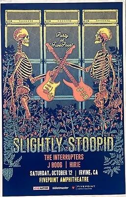 Slightly Stoopid /interrupters /j Boog/hirie 2019 Irvine Ca Concert Tour Poster • $18.18