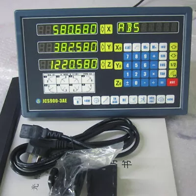 3 Axis Digital Display Readout Dro And 3 Linear Scale For Mill Lathe Machine • $483.84