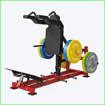 Hack Squat Machine Plate Loaded V Squat Machine With Band Peg 230lb Weight Plat • $1819.98