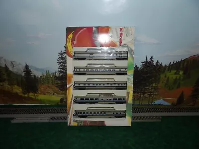 N Scale Con-Cor  Missouri Pacific Lines 5 Car Smoothside  Passenger Set • $91