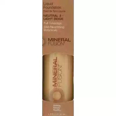 Mineral Fusion Liquid Foundation Full Coverage NEUTRAL 3 - GOLDEN 1 Oz • $9.99