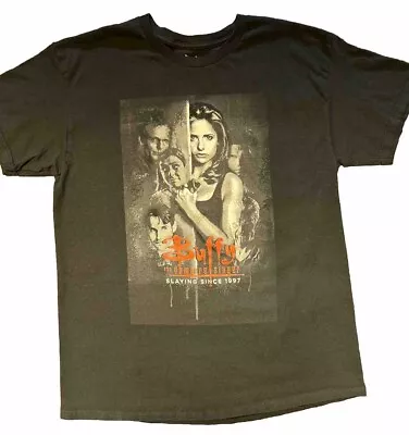 LootCrate  Lootwear BUFFY  THE VAMPIRE SLAYER SLAYING SINCE 1997 Black Shirt L • $6.93