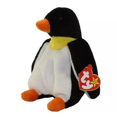 TY Beanie Baby - WADDLE The Penguin (6.5 Inch) - MWMTs Stuffed Animal Toy • $9.89