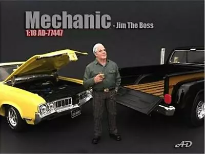 Mechanic Jim The Boss Figurine For 1/18 Scale Models By American Diorama • $21.99