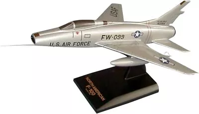 USAF North American F-100 Super Sabre Silver Desk Display 1/48 Model SC Airplane • $999.99