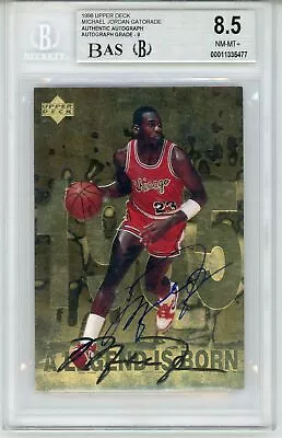 1998 Upper Deck #1 Michael Jordan Autograph Auto BGS 8.5 • $3999.99