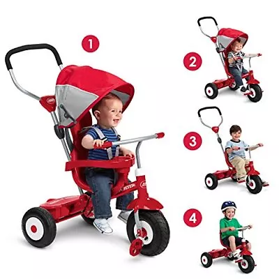 Radio Flyer All-Terrain 4-in-1 Stroll 'N Trike Air Tires Red • $72