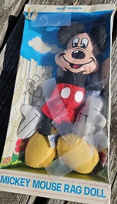 Vintage Mickey Mouse Rag Doll Walt Disney Original Packaging 1970s  See Info • $4.09