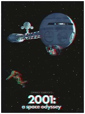 2001: A Space Odyssey 18x24 By Max Dalton Ltd Edition X/250 Print Mondo MINT Art • $110