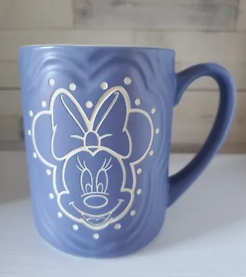 Disney Parks MINNIE MOUSE Purple Lavendar Matte Finish Rippled Coffee Mug • $14.99