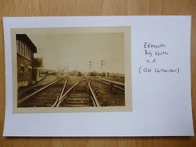 £7.50 • Buy C1930 EXMOUTH DEVON  RAILWAY STATION PHOTO BY G N SOUTHERDEN ON 1970'S CARD