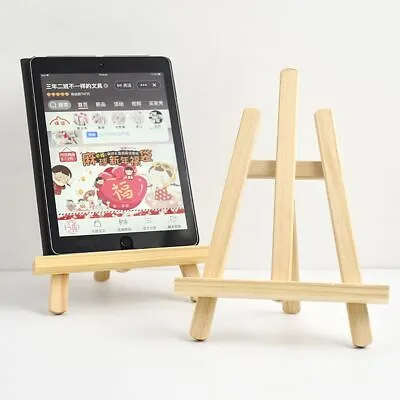 Wooden Small Easel Pine Wood Display Canvas Art Craft Table Stand Wedding Decor. • £4.20