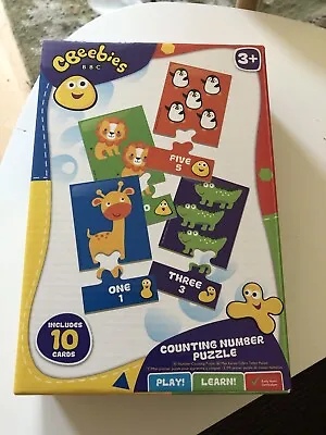 CBeebies Number Match Puzzles Fun Learning Activity Game Numeracy Skills • £5.99