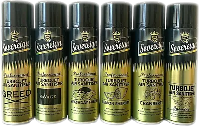 Sovereign Car Home Turbojet Air Freshener Spray Savage Greed Designer Fragrances • £9.95