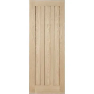 Internal Sliding Oak Door Aston Panel Unfinished Oak Includes Door And Track • £259.99