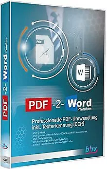 PDF-2-Word Premium By Bhv | Software | Condition Very Good • £12.57