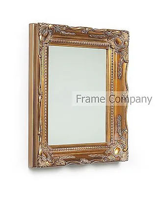 £39.96 • Buy Baroque Swept Ornate Mirror Langley Wooden Classic Vintage Picture Frames UK