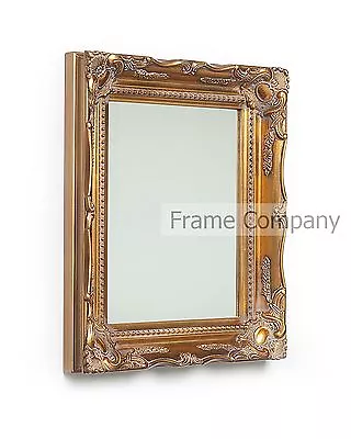 £39.96 • Buy Baroque Swept Ornate Mirror Langley Wooden Classic Vintage Picture Frames UK