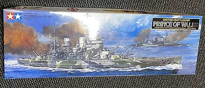 Tamiya 1/350 British Battleship Prince Of Wales Kit 78011 With Wooden Deck Xtra • £55